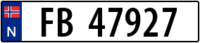 Truck License Plate